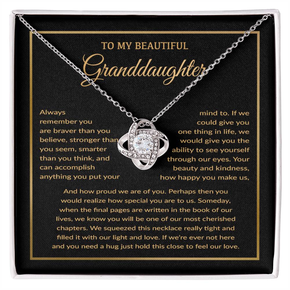 To My Granddaughter Necklace, Birthday Gift For Granddaughter, Birthday Gifts 10_1