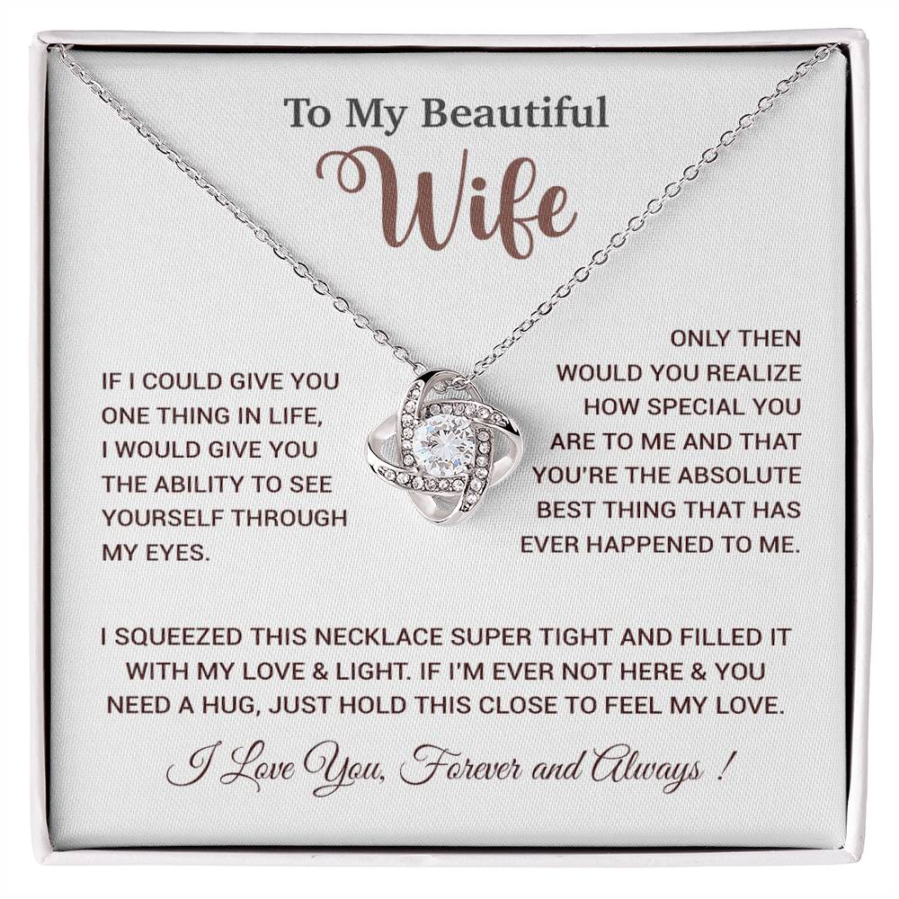 To My Wife Necklace, Wife Gift From Husband, Wife Husband Necklace, Christmas Gift 19_9