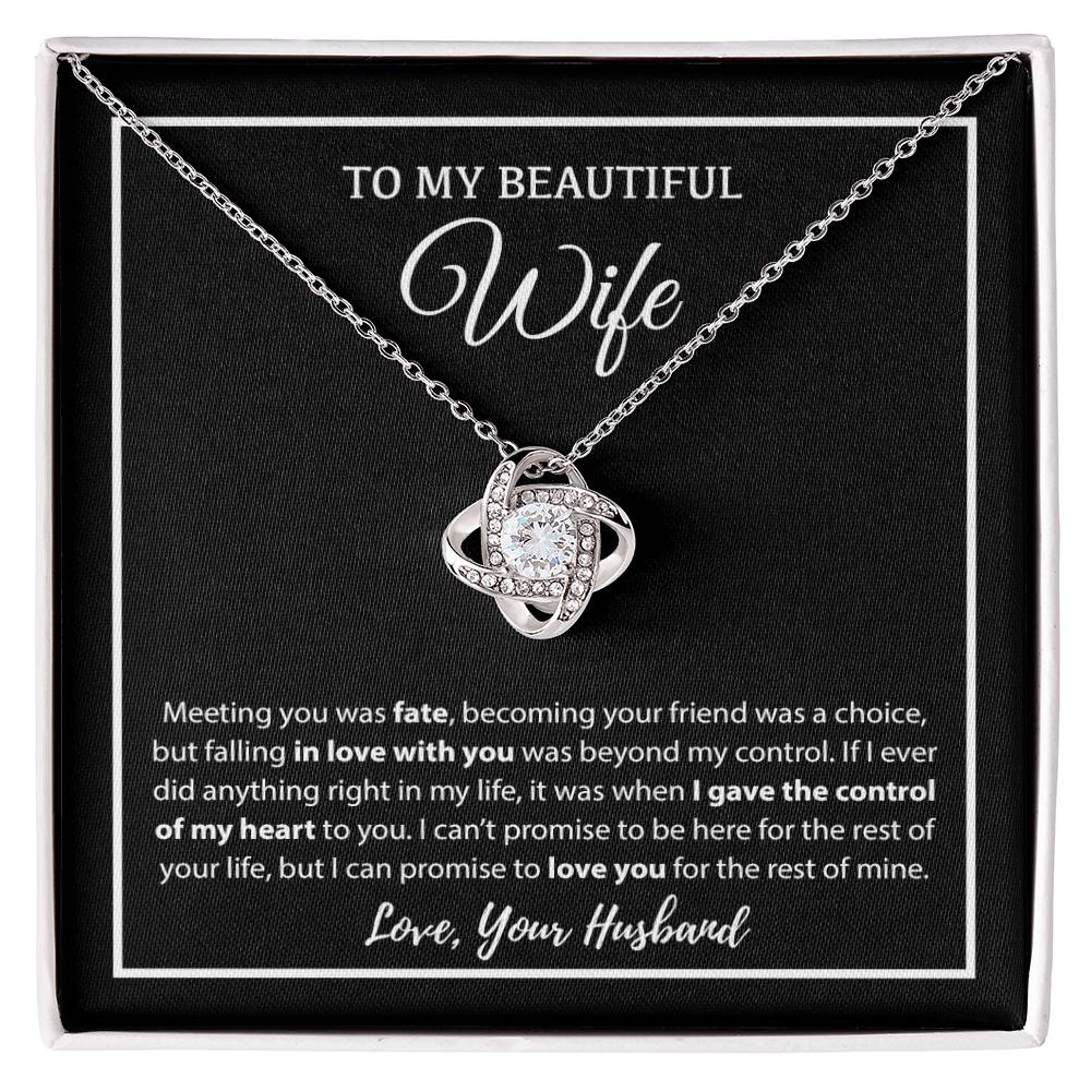 To My Wife Necklace, Christmas Gifts For Women, Anniversary Gift For Wife 17_12_White