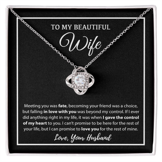 To My Wife Necklace, Christmas Gifts For Women, Anniversary Gift For Wife 17_12_White