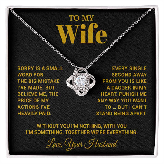 To My Wife Necklace, Christmas Gifts For Women, Anniversary Gift For Wife 15_10_Gold