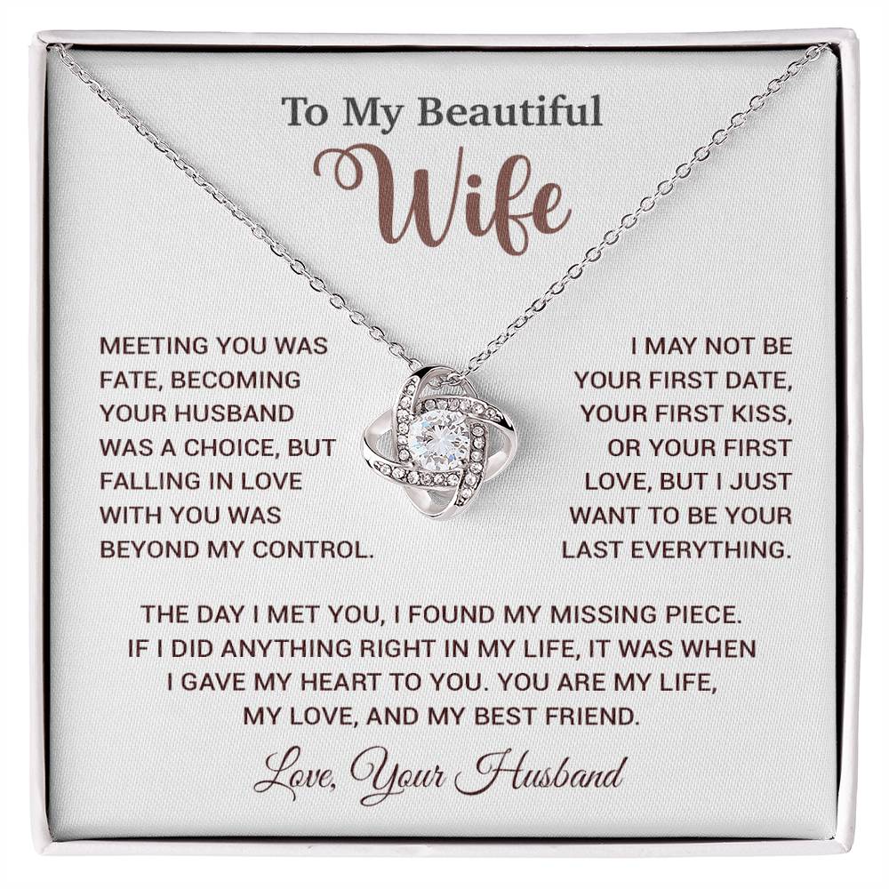 To My Wife Necklace, Wife Gift From Husband, Wife Husband Necklace, Christmas Gift 13_10