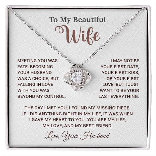 To My Wife Necklace, Wife Gift From Husband, Wife Husband Necklace, Christmas Gift 13_10