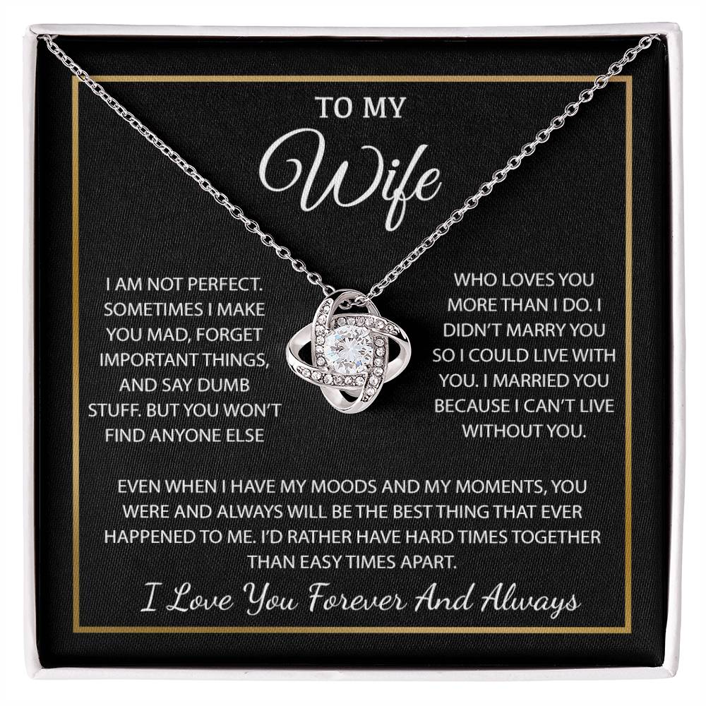To My Wife Necklace, Christmas Gifts For Women, Anniversary Gift For Wife 3_11_Black