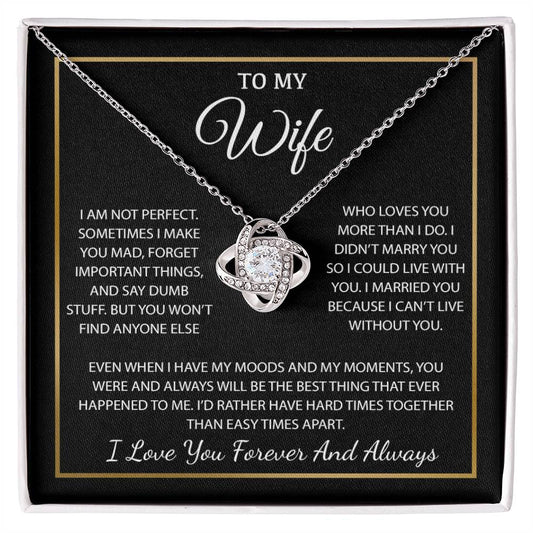 To My Wife Necklace, Christmas Gifts For Women, Anniversary Gift For Wife 3_11_Black