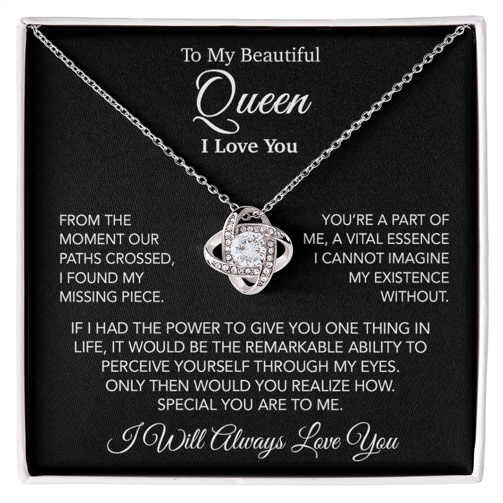To My Queen Necklace, Anniversary Gift For Wife, Girlfriend Necklace, Birthday Gift For Wife 23_11