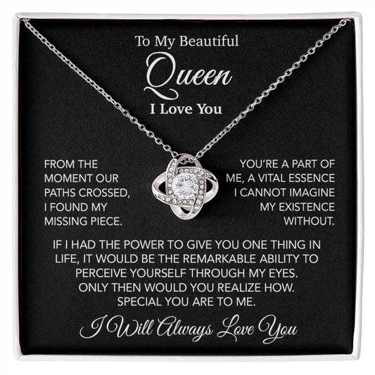 To My Queen Necklace, Anniversary Gift For Wife, Girlfriend Necklace, Birthday Gift For Wife 23_11