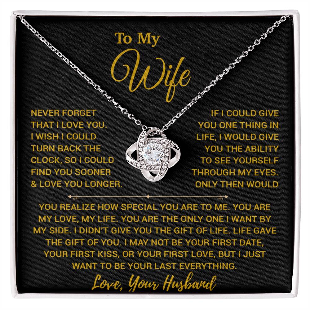 To My Wife Necklace, Vanlentines Gifts For Women, Anniversary Gift For Wife 14_2_Gold