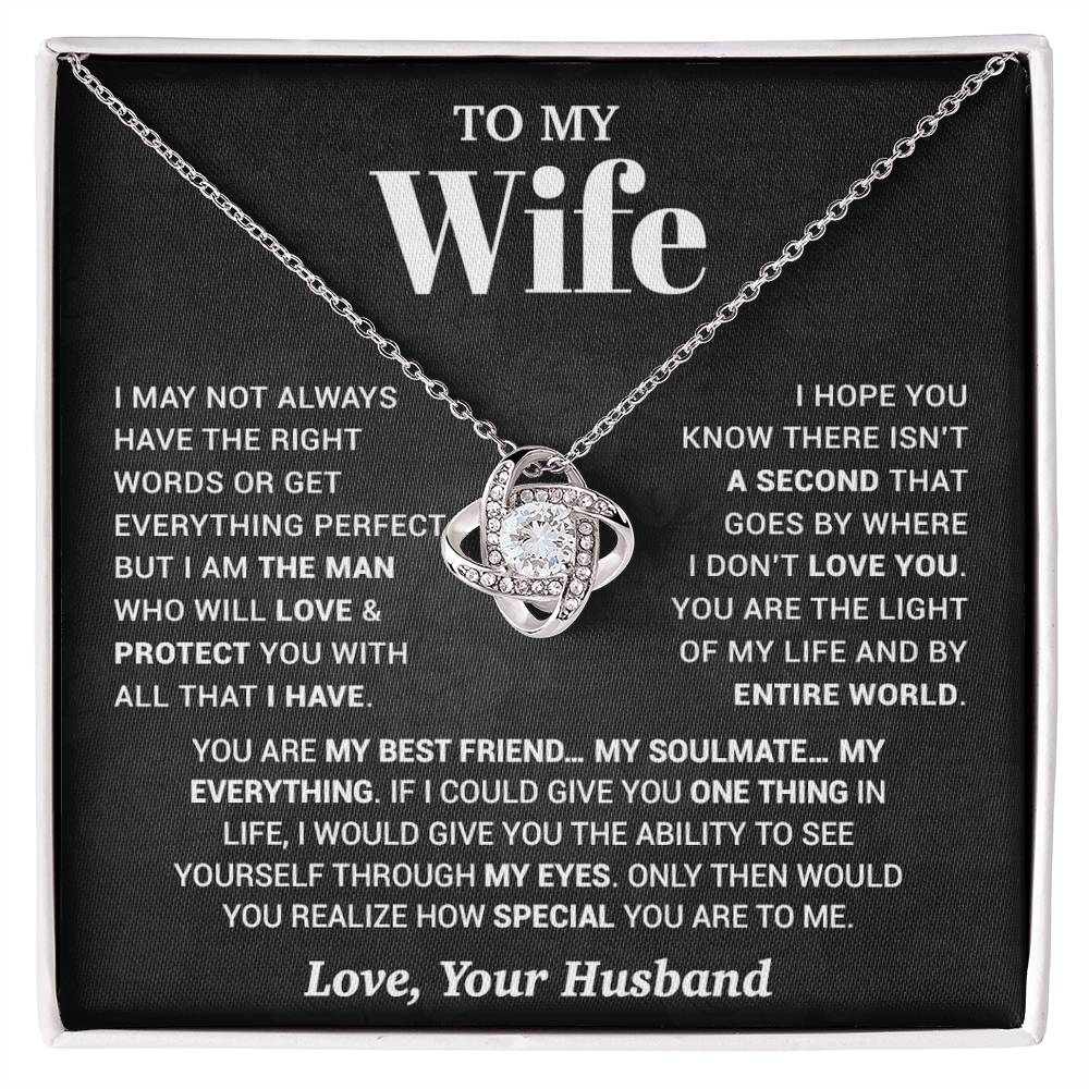 To My Wife Necklace, Christmas Gifts For Women, Anniversary Gift For Wife 13_10_Black