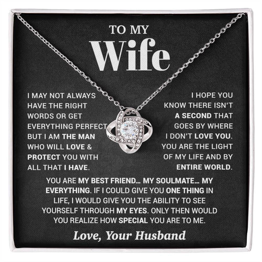 To My Wife Necklace, Christmas Gifts For Women, Anniversary Gift For Wife 13_10_Black