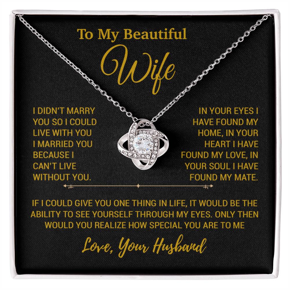 To My Wife Necklace, Christmas Gifts For Women, Anniversary Gift For Wife 24_12_Gold