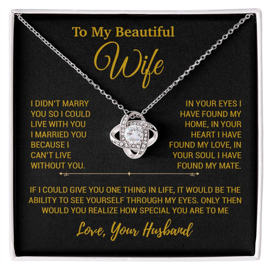 To My Wife Necklace, Christmas Gifts For Women, Anniversary Gift For Wife 24_12_Gold