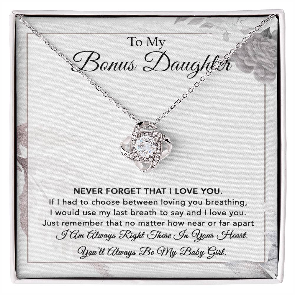 To My Bonus Daughter Necklace, Gift for Bonus Daughter, Step Daughter Birthday 6_1