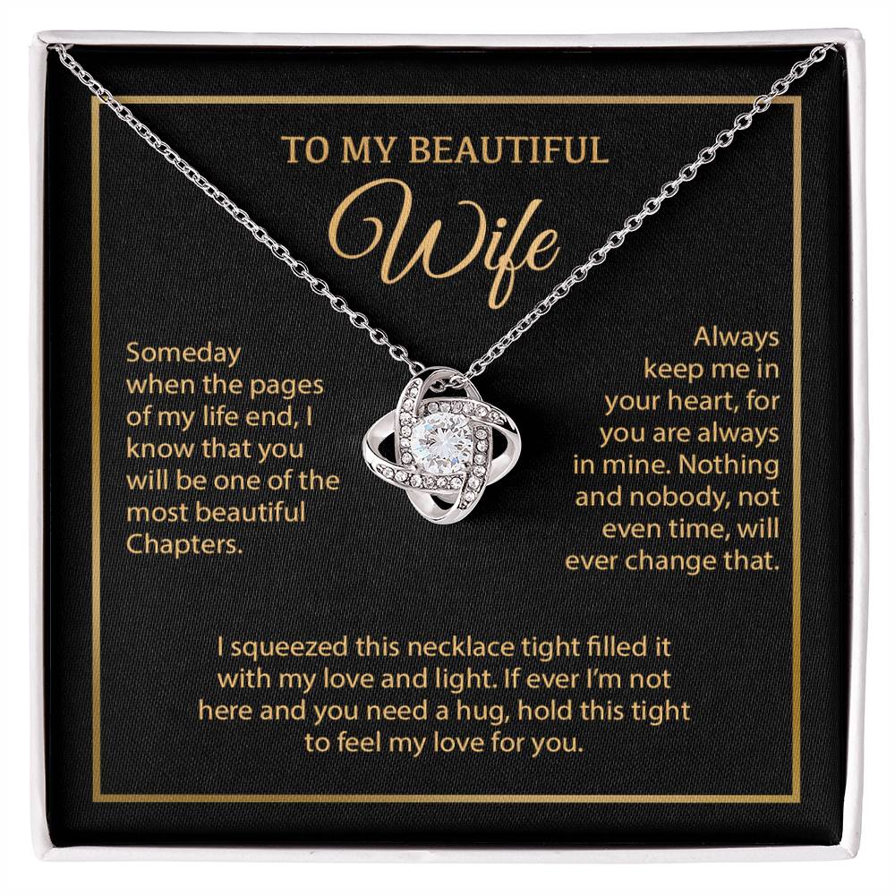 To My Wife Necklace, Vanlentines Gifts For Women, Anniversary Gift For Wife 6_1_Gold