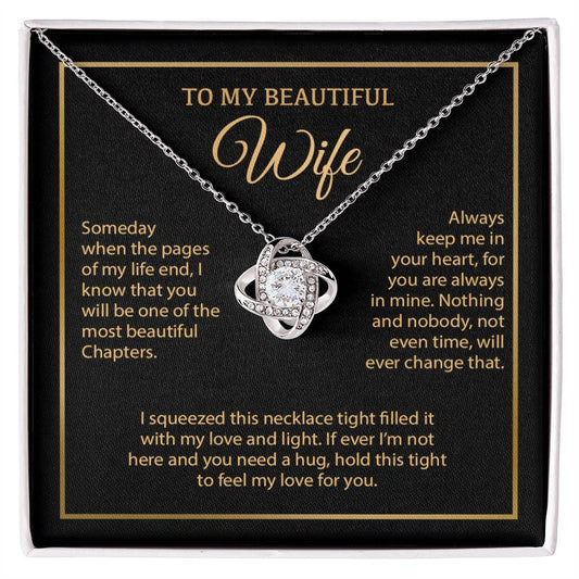 To My Wife Necklace, Vanlentines Gifts For Women, Anniversary Gift For Wife 6_1_Gold