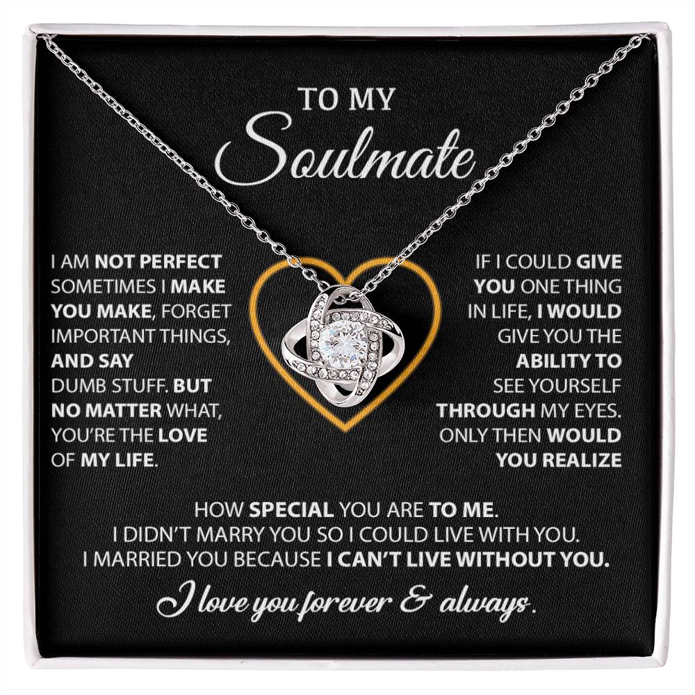 To My Soulmate Necklace, Gift For Wife From Husband, Valentines Gift For Wife 12_2_Black