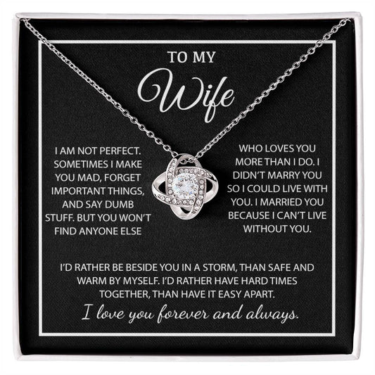 To My Wife Necklace, Christmas Gifts For Women, Anniversary Gift For Wife 4_11_Black