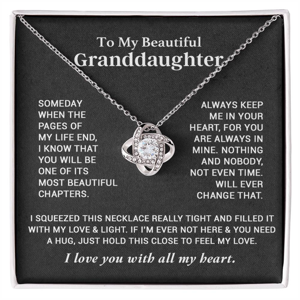 To My Granddaughter Necklace, Granddaughter Gifts From Grandma Grandmother 26_9