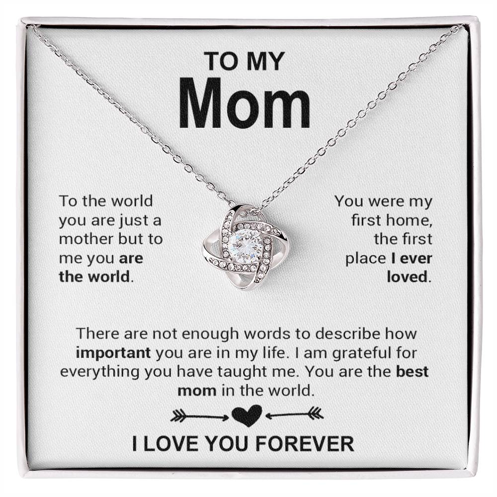 To My Mom Necklace, Mother_s Day Gift, Anniversary Gift Valentines Gift