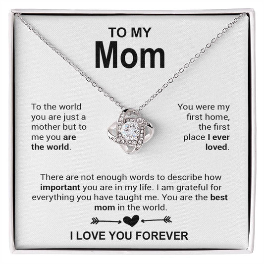 To My Mom Necklace, Mother_s Day Gift, Anniversary Gift Valentines Gift