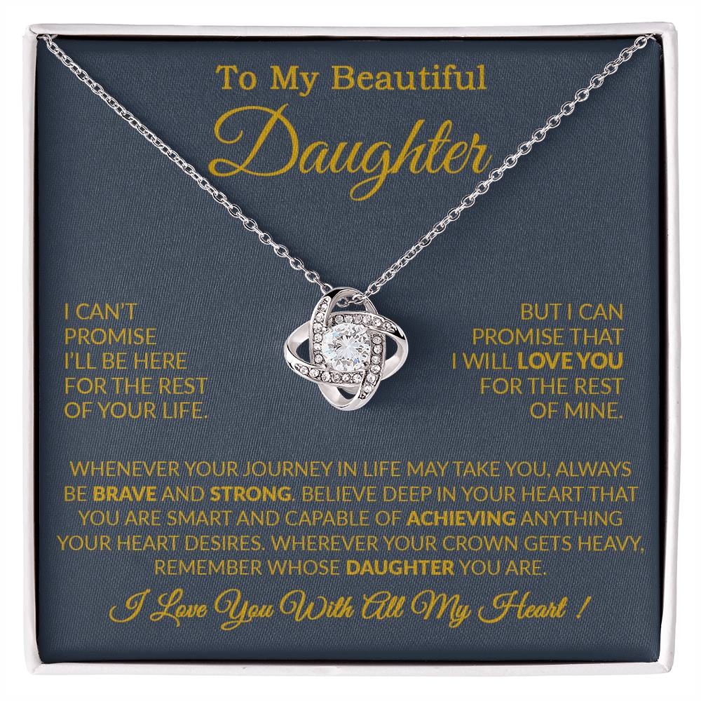 To My Daughter Necklace Gift From Dad, Daughter Gift, Father Daughter Necklace 15_9_Gold