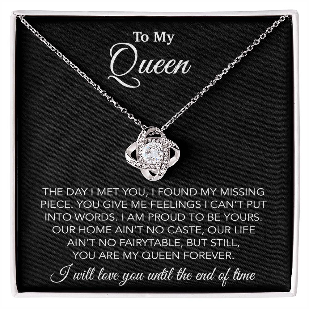 To My Queen Necklace, Anniversary Gift For Wife, Girlfriend Necklace, Birthday Gift For Wife 14_2