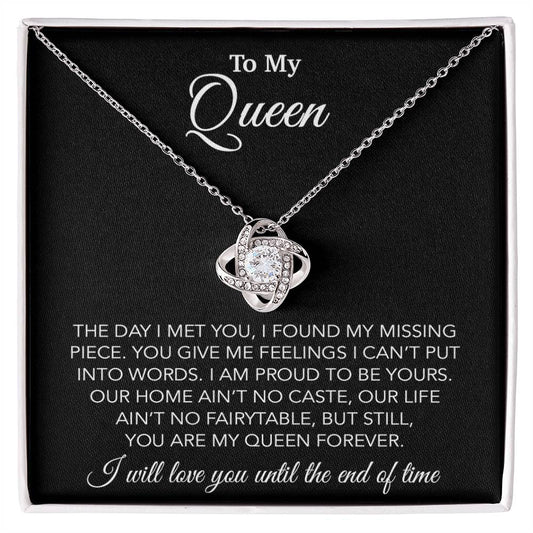 To My Queen Necklace, Anniversary Gift For Wife, Girlfriend Necklace, Birthday Gift For Wife 14_2