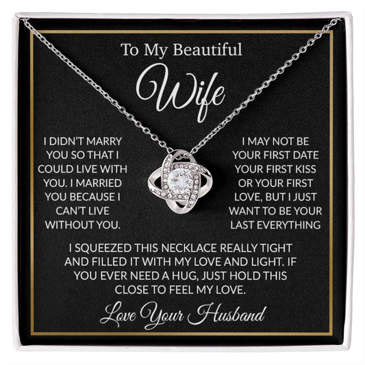 To My Wife Necklace, Gift For Her, Gift For Wife, Wife Jewelry, Christmas Gift