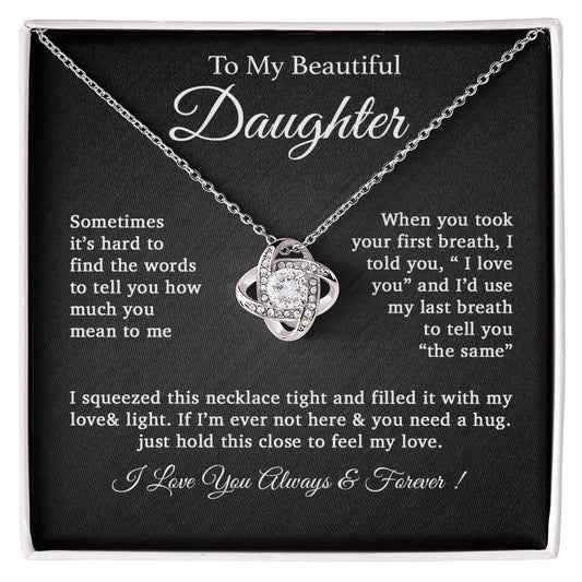 To My Daughter Necklace, Daughter Father Necklace, Daughter Gift From Dad 25_2