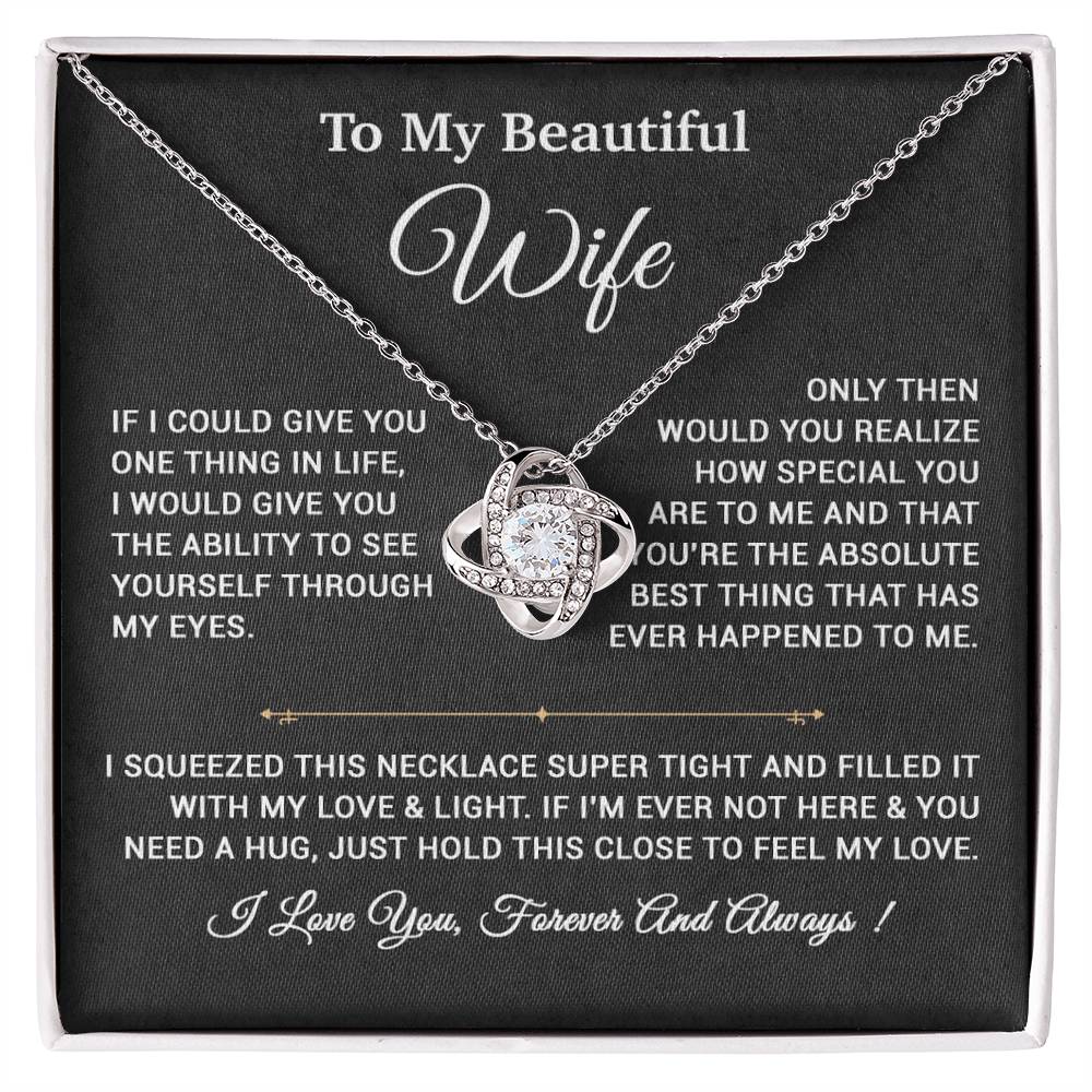 To My Wife Necklace, Gift For Wife, Anniversary Gift,Christmas Gift