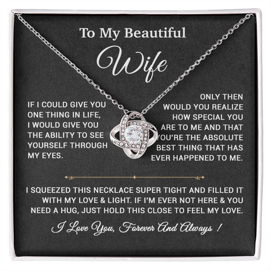 To My Wife Necklace, Gift For Wife, Anniversary Gift,Christmas Gift