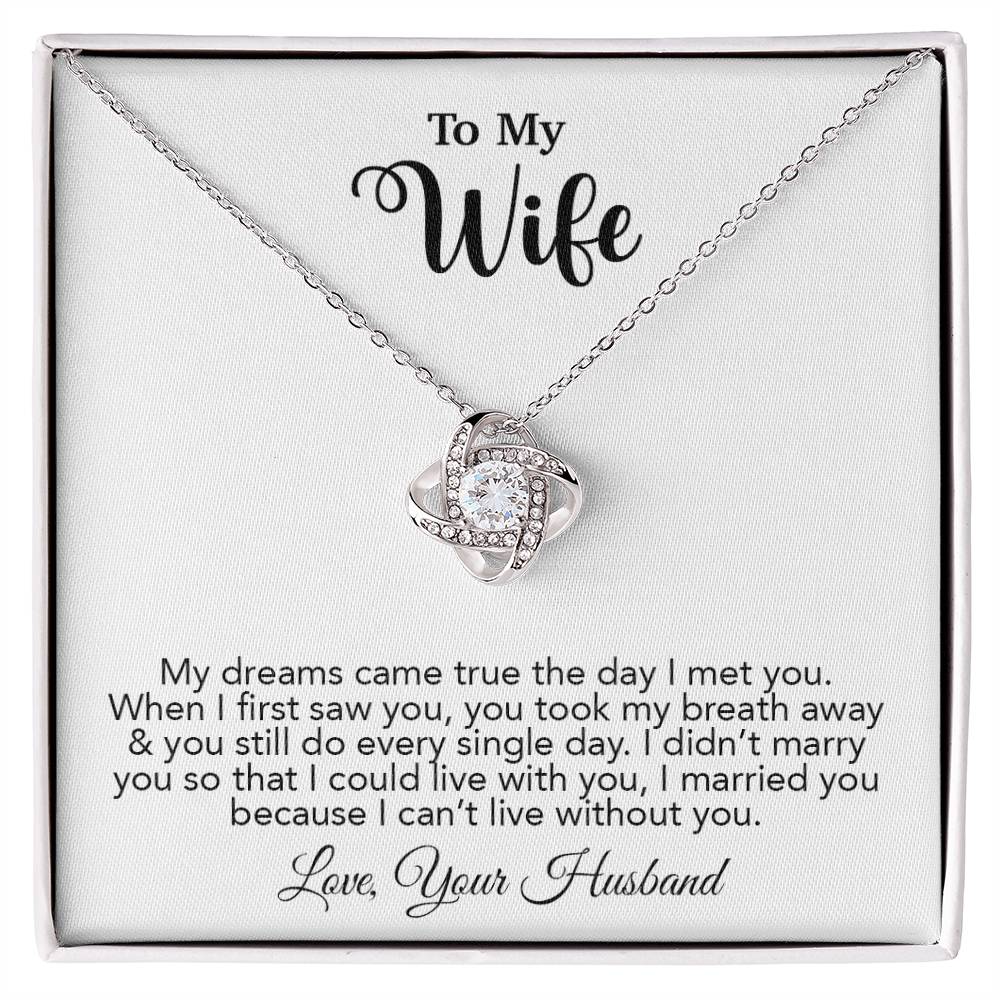 To My Wife Necklace, Wife Gift From Husband, Wife Husband Necklace, Christmas Gift 16_10