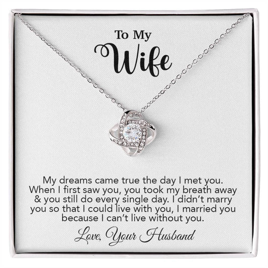 To My Wife Necklace, Wife Gift From Husband, Wife Husband Necklace, Christmas Gift 16_10