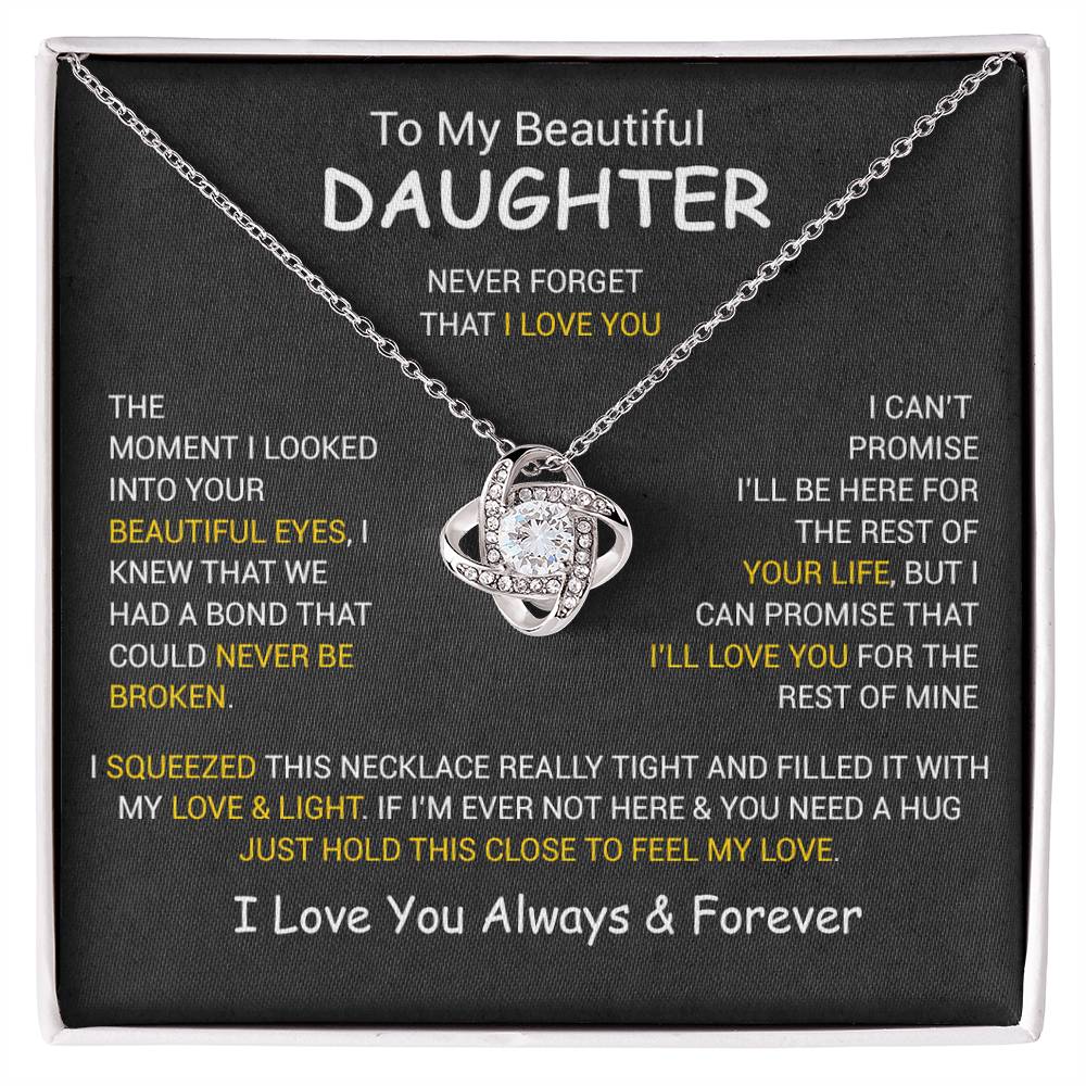 To My Daughter Necklace, Daughter Father Necklace, Daughter Gift From Dad, Mom 3_12