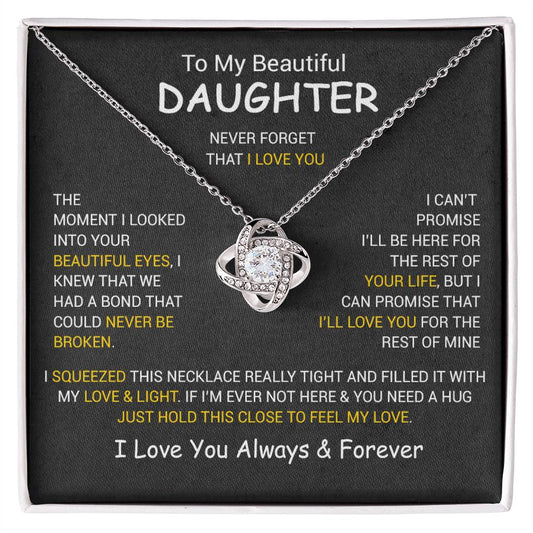 To My Daughter Necklace, Daughter Father Necklace, Daughter Gift From Dad, Mom 3_12