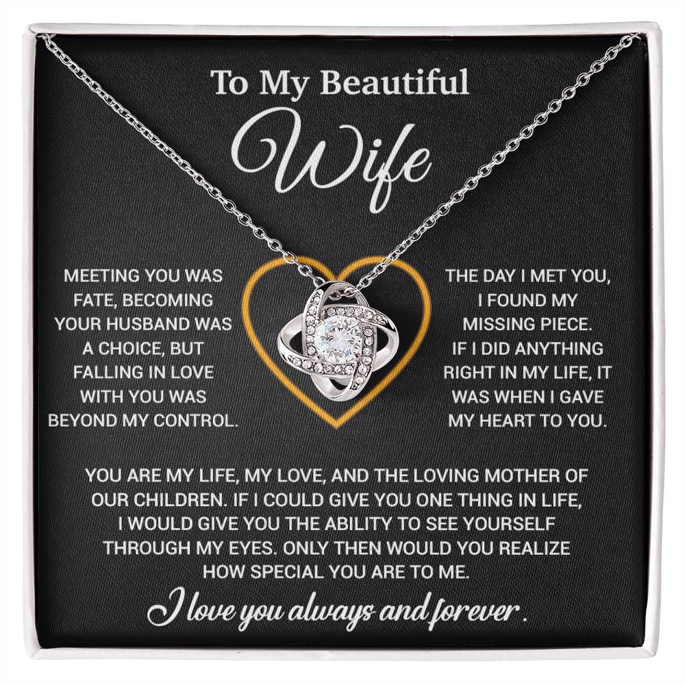 To My Wife Necklace, Christmas Gifts For Women, Anniversary Gift For Wife 10_12_Black