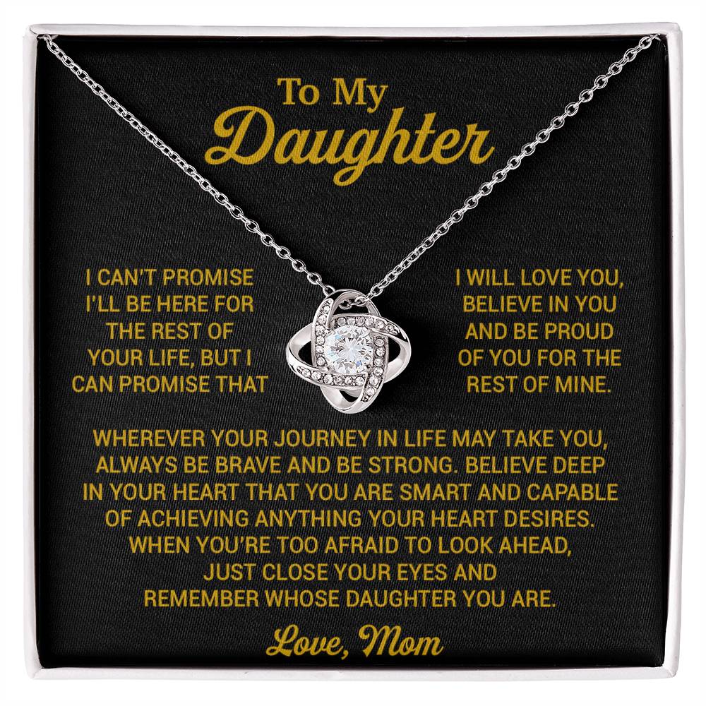 To My Daughter Necklace, Daughter Mother Necklace, Daughter Gift From Mom 16_8_Gold