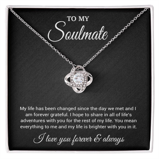 To My Soulmate Necklace, Valentines Day Gift, Gift For Wife, Anniversary Gift 1_4
