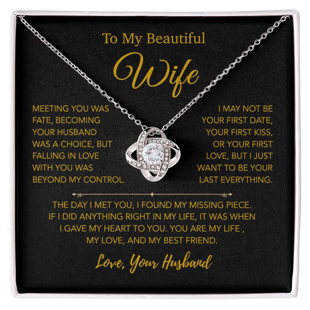 To My Wife Necklace, Vanlentines Gifts For Women, Anniversary Gift For Wife 22_1_Gold