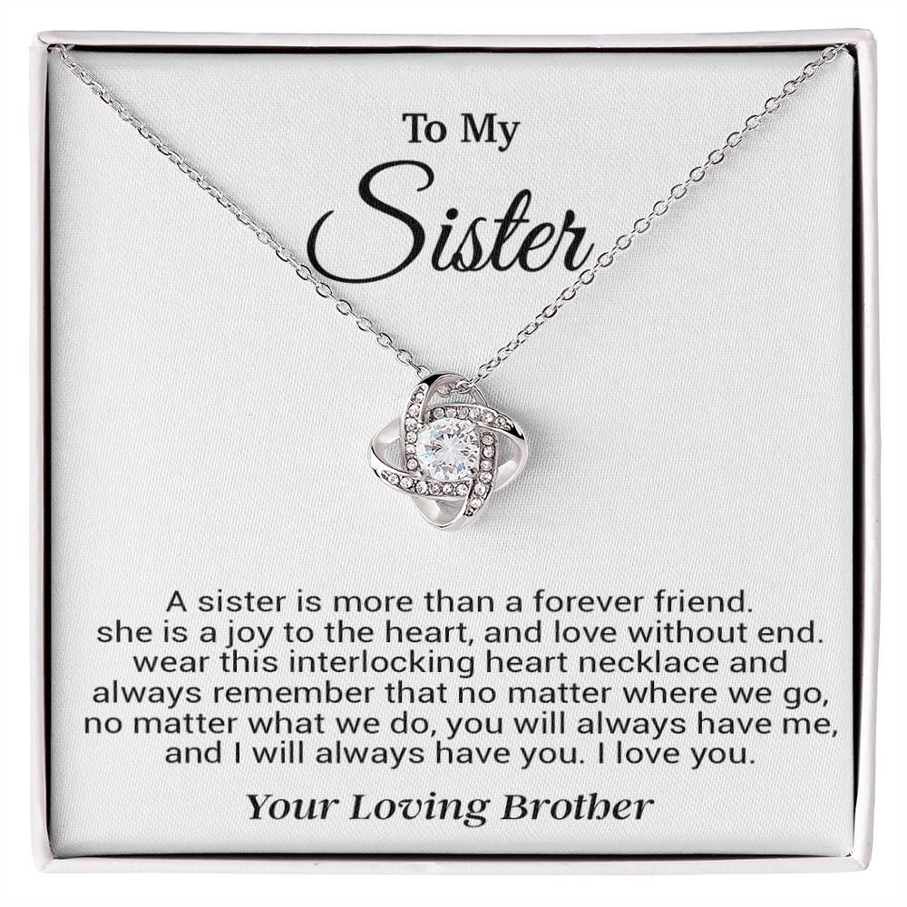 To My Sister Necklace, Birthday GIft For Little Sister, Birthday Gift 12_8