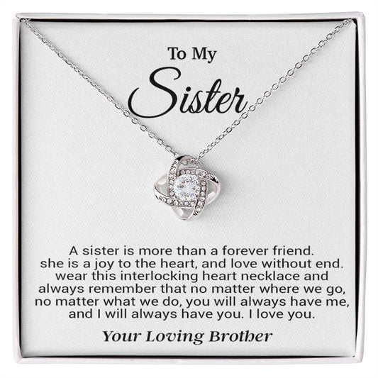 To My Sister Necklace, Birthday GIft For Little Sister, Birthday Gift 12_8