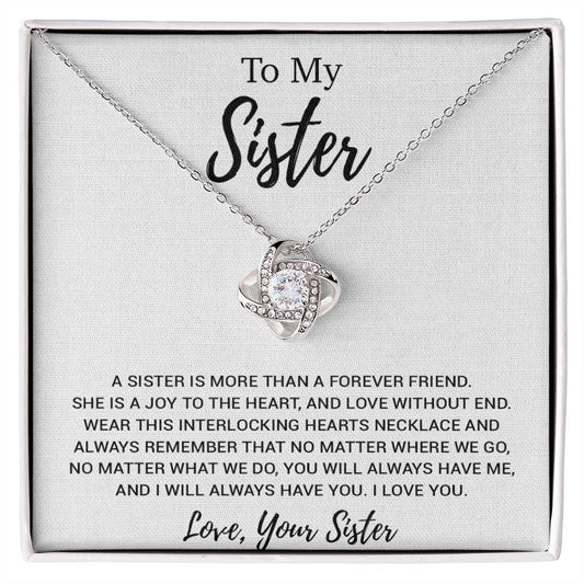 To My Sister Necklace, Brother to Sister, Birthday gift For Sister from Brother 19_2