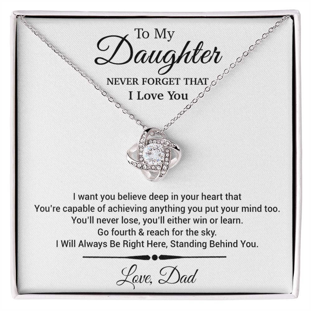 To My Daughter Necklace, Daughter Father Necklace, Daughter Gift From Dad 30_11