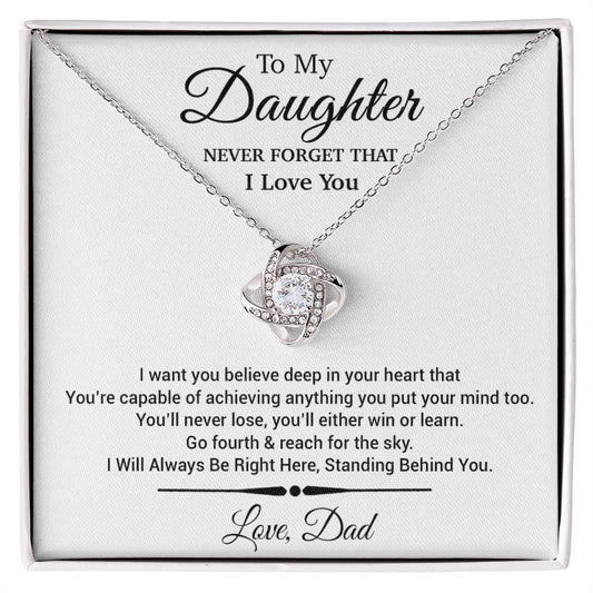 To My Daughter Necklace, Daughter Father Necklace, Daughter Gift From Dad 30_11