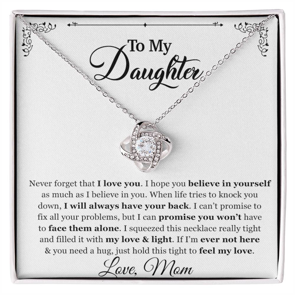 To My Daughter Necklace, Gift for Daughter from mom, Daughter Father Necklace