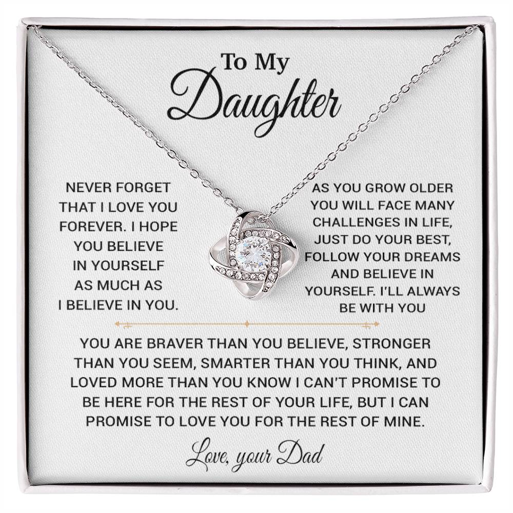 To My Daughter Necklace, Gift for Daughter from Dad, Daughter Father Necklace 22_11