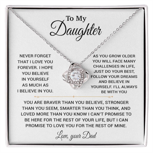 To My Daughter Necklace, Gift for Daughter from Dad, Daughter Father Necklace 22_11