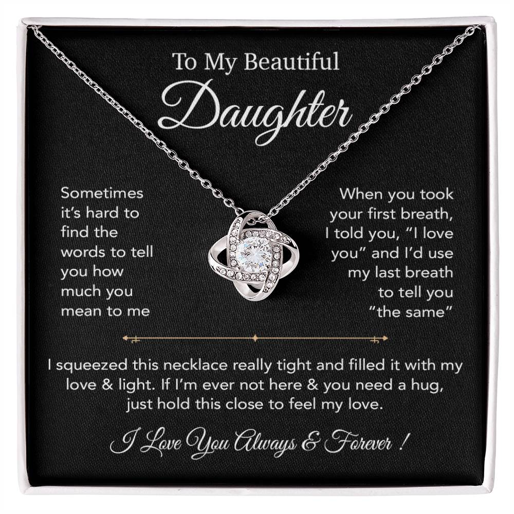 To My Daughter Necklace, Gift for Daughter from Dad,Daughter Father Necklace 23_12