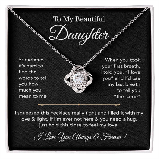 To My Daughter Necklace, Gift for Daughter from Dad,Daughter Father Necklace 23_12
