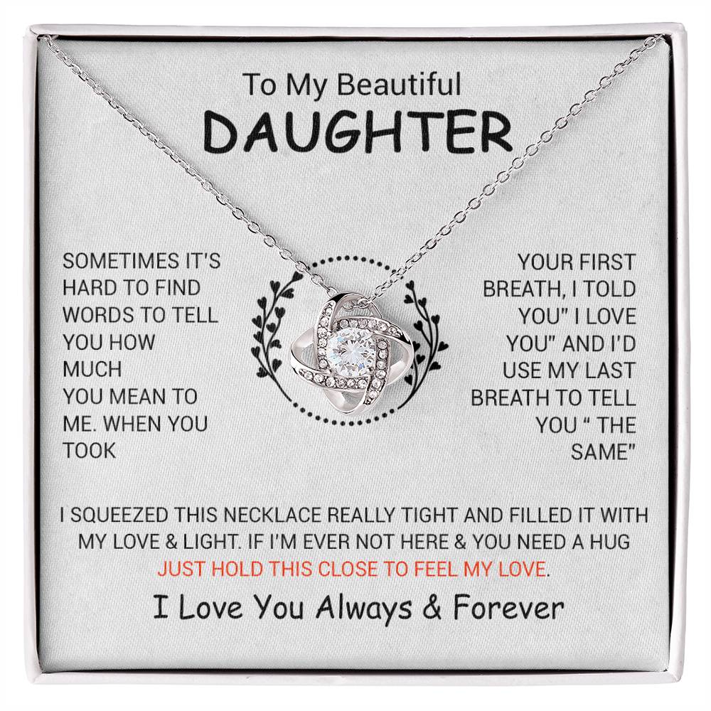 To My Daughter Necklace, Daughter Father Necklace, Daughter Gift From Dad, Mom 5_12